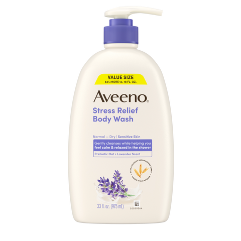 Stress Relief Oat Body Wash, Lavender Scent - 12oz