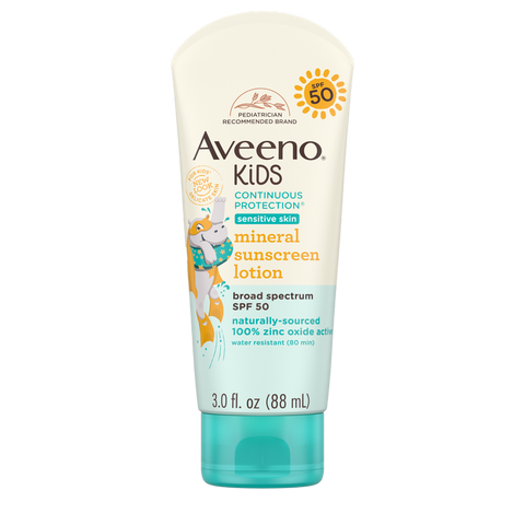 Kids Continuous Protection Lotion Sunscreen with Broad Spectrum, SPF 50