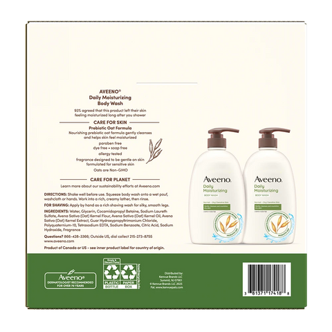 Daily Moisturizing Oat Body Wash for Normal to Dry Skin - 2oz