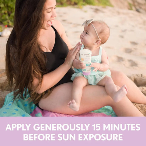 Baby Continuous Protection Sensitive Skin Lotion Zinc Oxide Sunscreen with Broad Spectrum SPF 50
