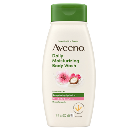 Daily Moisturizing Body Wash, Shea Butter Berry Scent, Sensitive Skin Scents