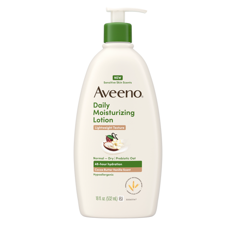 Daily Moisturizing Body Lotion, Cocoa Butter Vanilla Scent, Sensitive Skin Scents