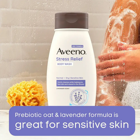 Stress Relief Oat Body Wash, Lavender Scent - 12oz