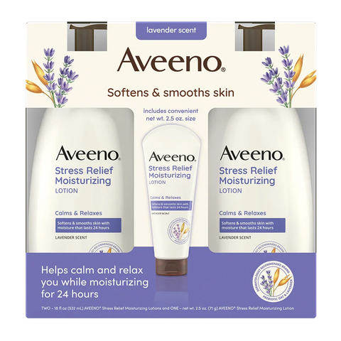 Stress Relief Body Lotion, Lavender Scent - 2.5oz