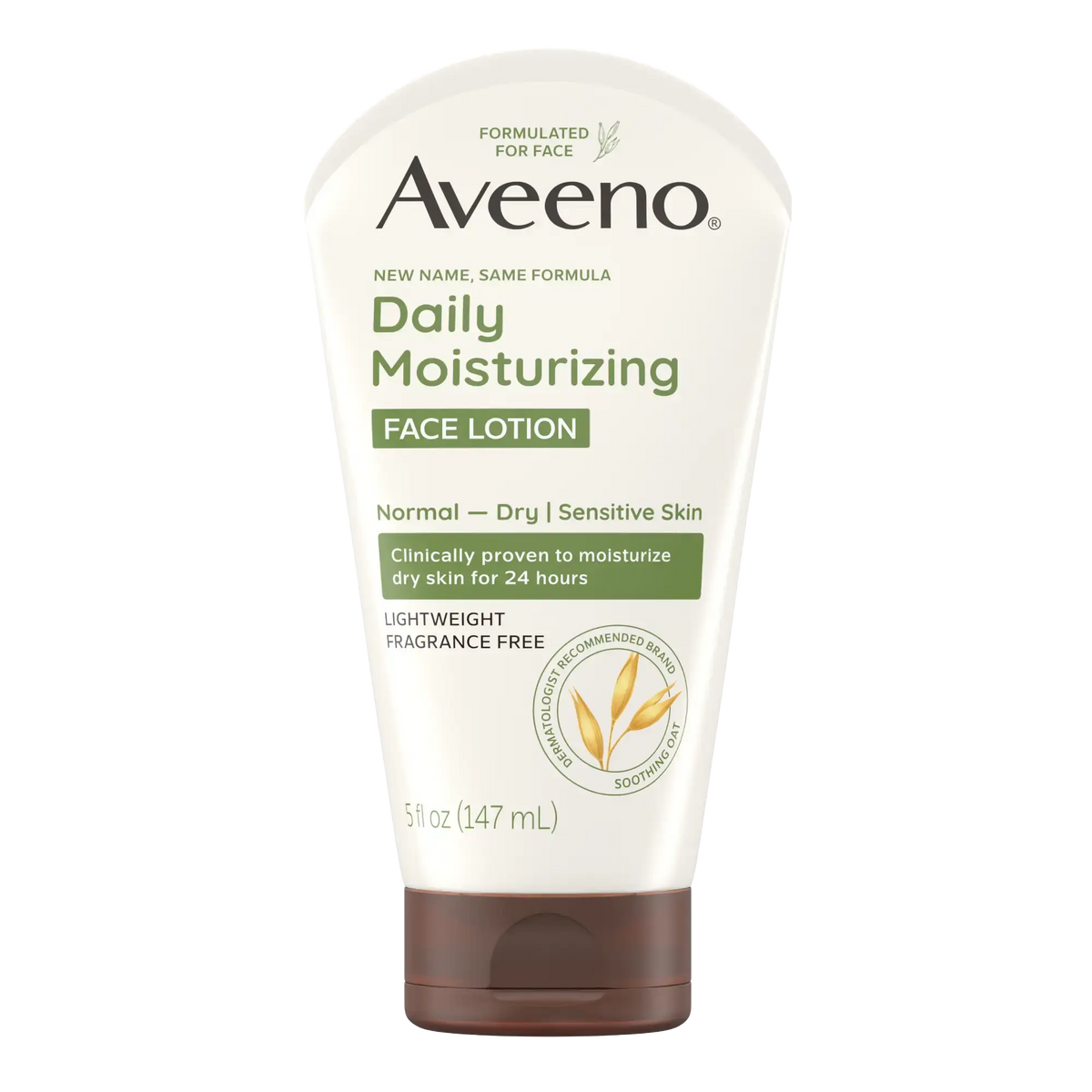 Daily Moisturizing Face Lotion for Dry Skin, Oat - 5oz