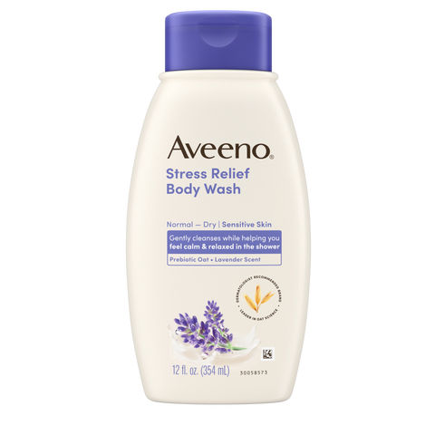 Stress Relief Oat Body Wash, Lavender Scent - 12oz