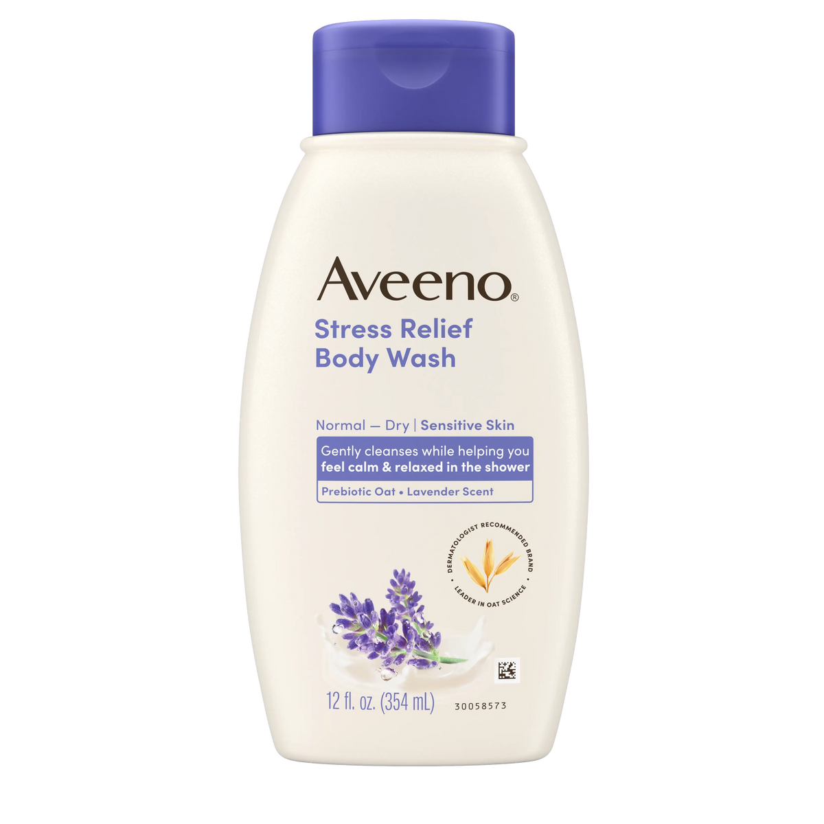Stress Relief Oat Body Wash, Lavender Scent - 12oz