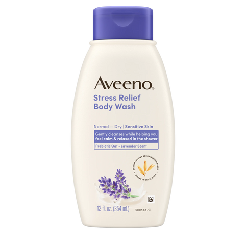 Stress Relief Oat Body Wash, Lavender Scent - 12oz