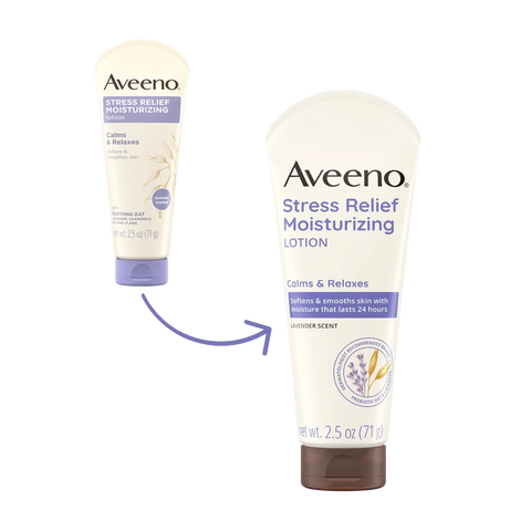 Stress Relief Body Lotion, Lavender Scent - 2.5oz