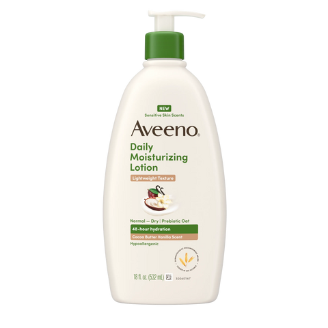 Daily Moisturizing Body Lotion, Cocoa Butter Vanilla Scent, Sensitive Skin Scents