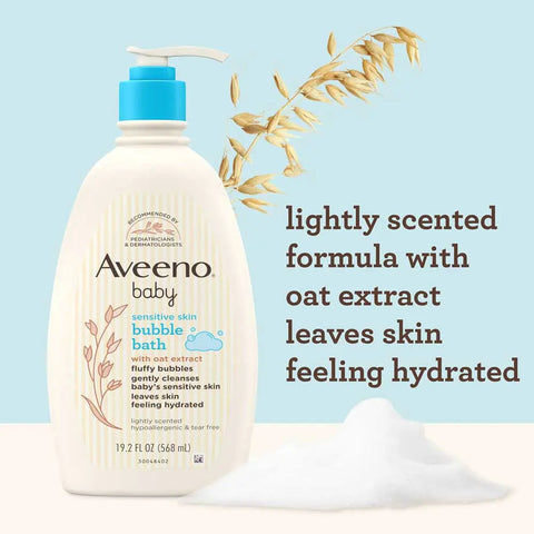 Baby Sensitive Skin Bubble Bath with Oat Extract