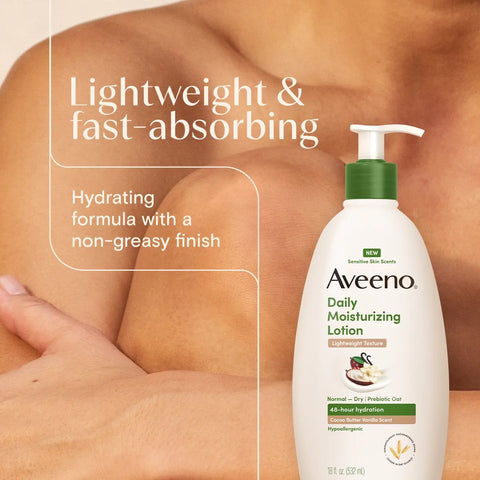 Daily Moisturizing Body Lotion, Cocoa Butter Vanilla Scent, Sensitive Skin Scents